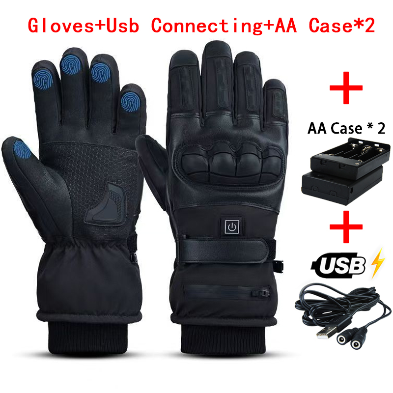 Heat Resistant Glove - ถุงมืออุ่นมืออุ่นไฟฟ้าความร้อนถุงมือกันน้ําสโนว์บอร์ดขี่จักรยานรถจักรยานยนต์จักรยานสกีกลางแจ้งถุงมือฤดูหนาว