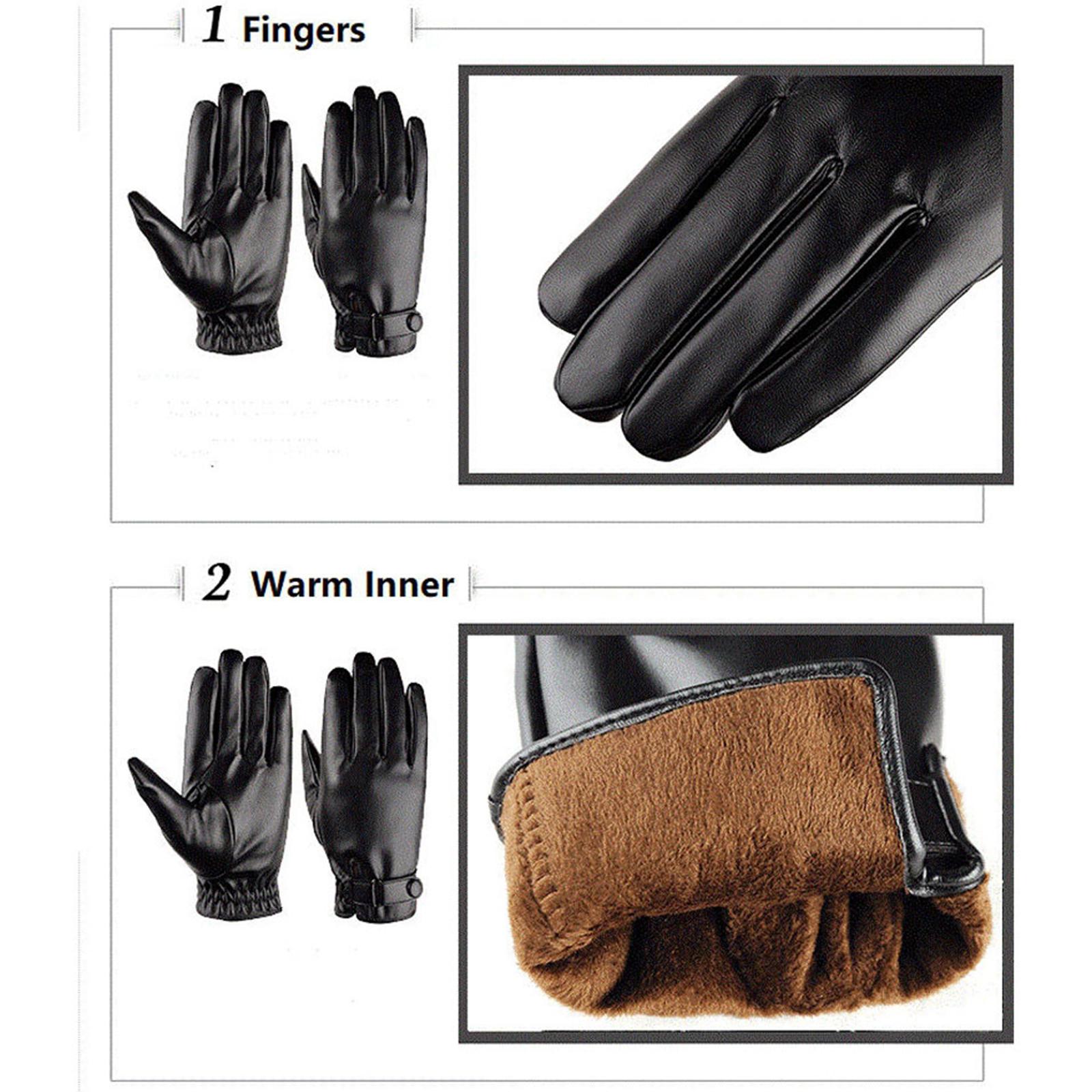 ถุงมือฤดูหนาวสำหรับผู้ชาย ถุงม - Leather Driving Glove บทวิจารณ์และราคา