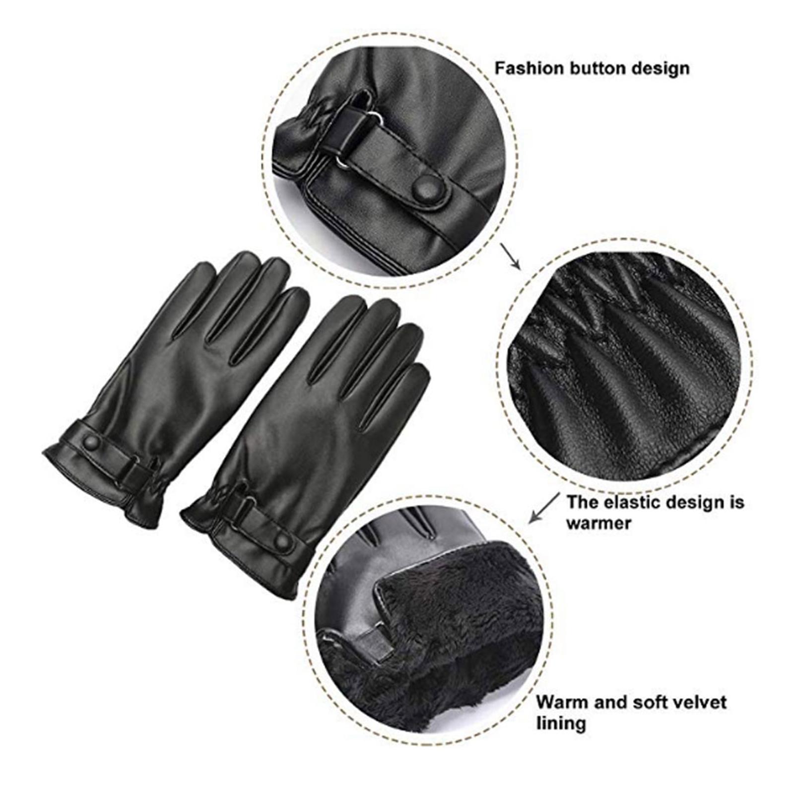 ถุงมือฤดูหนาวสำหรับผู้ชาย ถุงม - Leather Driving Glove บทวิจารณ์และราคา