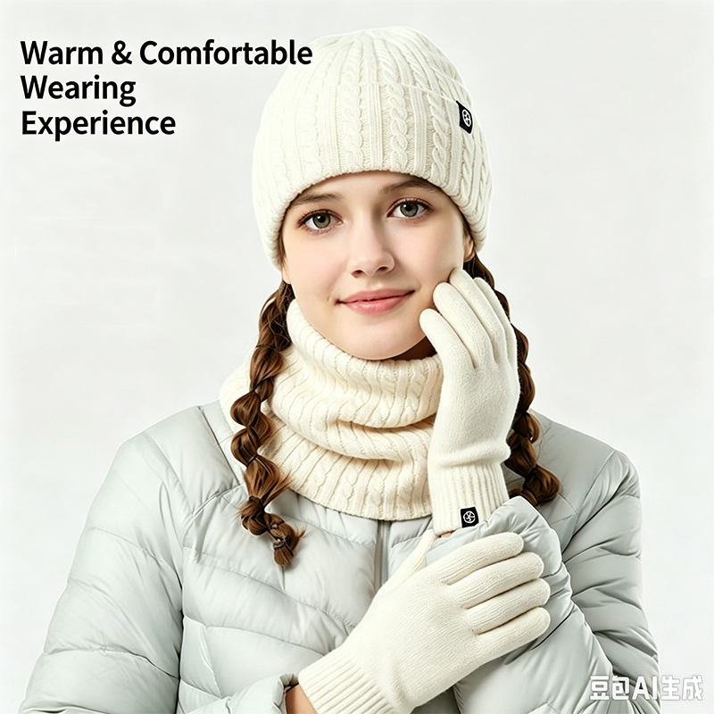 ชุดหมวก ผ้าพันคอ และถุงมือบุขน - Wool Glove Lined บทวิจารณ์และราคา